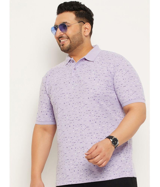 MXN - Lavender Cotton Blend Regular Fit Men''s Polo T Shirt ( Pack of 1 ) - None