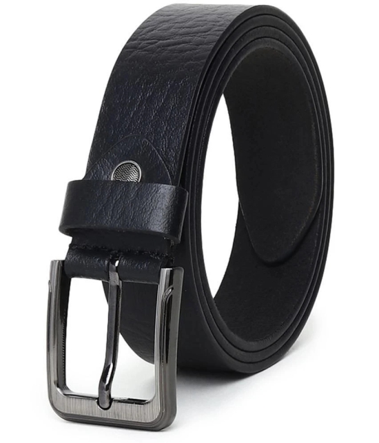 samtroh - Black Leather Mens Formal Belt ( Pack of 1 ) - None