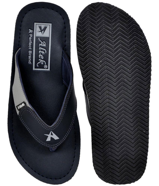 Altek - Navy Mens Thong Flip Flop - None