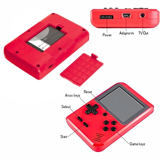 Rechargeable Pocket Video Game for Kids SUP 400 in 1 Retro Game Box Console Handheld Game Box with TV Output