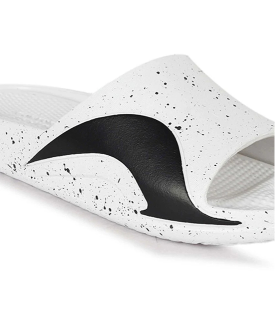 Aadi White Mens Slide Flip Flop - None