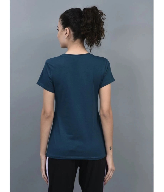 Dollar Navy Cotton Blend Regular Fit Womens T-Shirt ( Pack of 1 ) - None