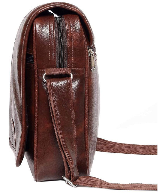 samtroh Brown P.U. College Bag - Brown