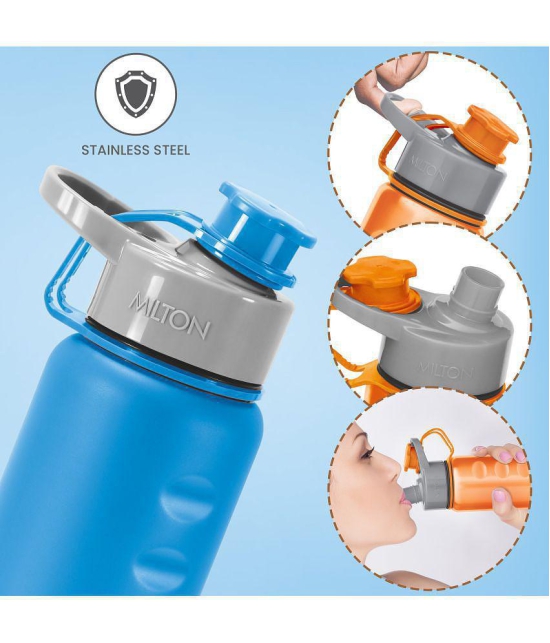 Milton Gripper 750 Stainless Steel Water Bottle, 750 ml, Blue - Blue