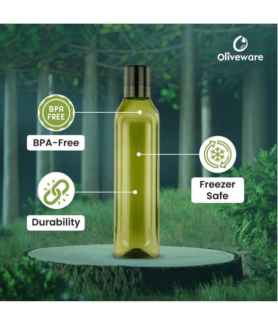 Oliveware Green Water Bottle 1000 mL ( Set of 3 ) - Green