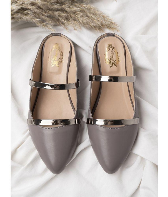 Shoetopia - Light Grey Women''s Flats - None