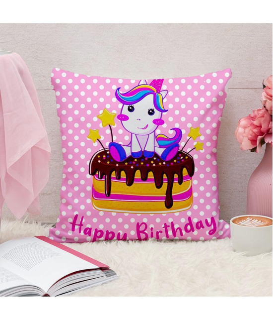 HOMETALES - Multicolor Polyester Gifting Printed Cushion