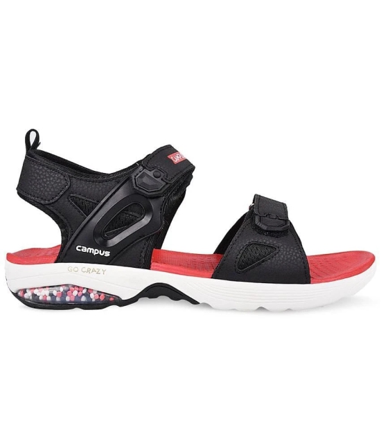 Campus - Black Mens Floater Sandals - None