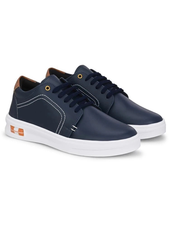 Leeport Blue Mens Sneakers - None