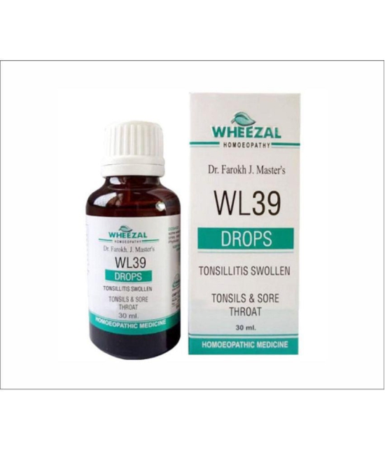 Wheezal WL-39 Tonsillitis Drops (30ml) (PACK OF TWO) Drops 30 ml