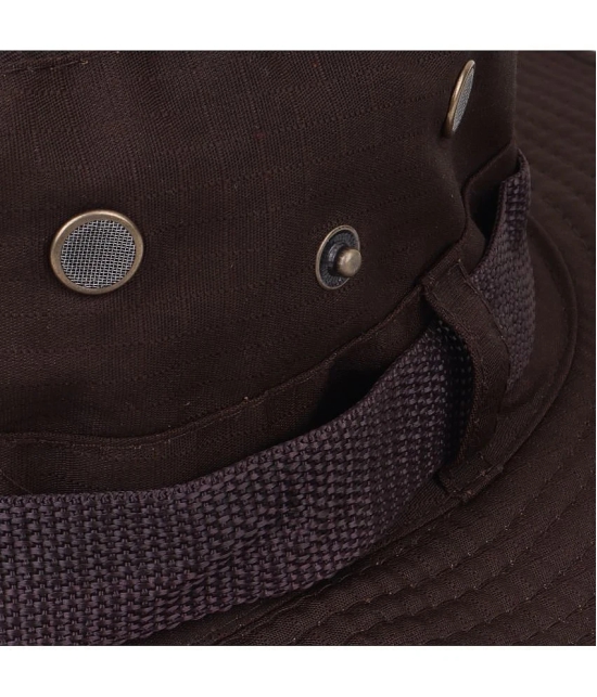 Zacharias Brown Cotton Mens Hat ( Pack of 1 ) - Brown