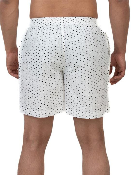 Printed Cotton Boxer Bxr_1006_White-S