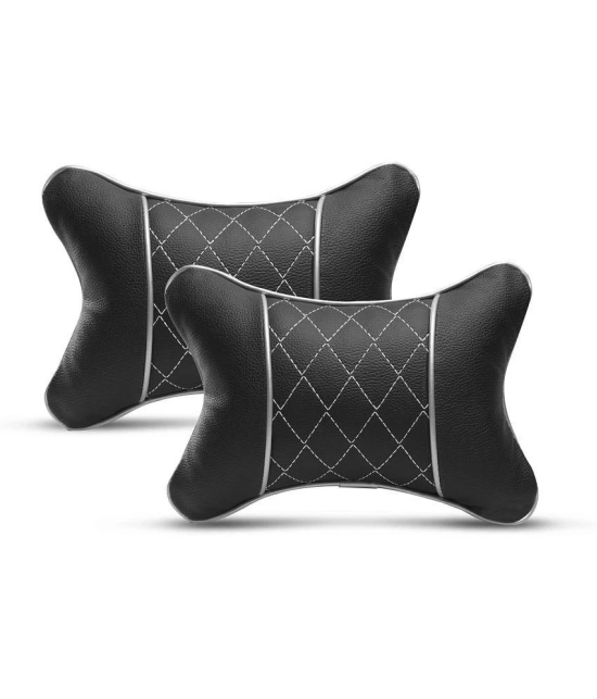 Auto Hub Neck Cushions Set of 2 Black