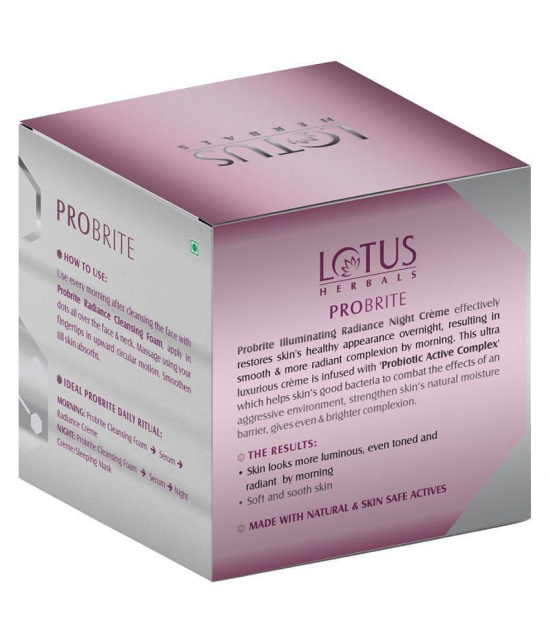 Lotus Herbals Probrite Radiance Night Creme 50g