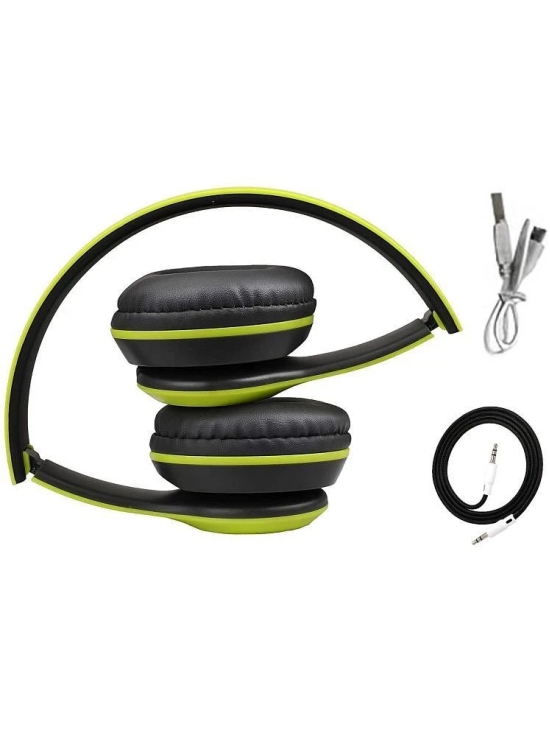 UGPro UGP-47 Dual Mode 3.5 mm Bluetooth Headphone Over Ear 6 Hours Playback Adjustable length IPX4(Splash & Sweat Proof) Green