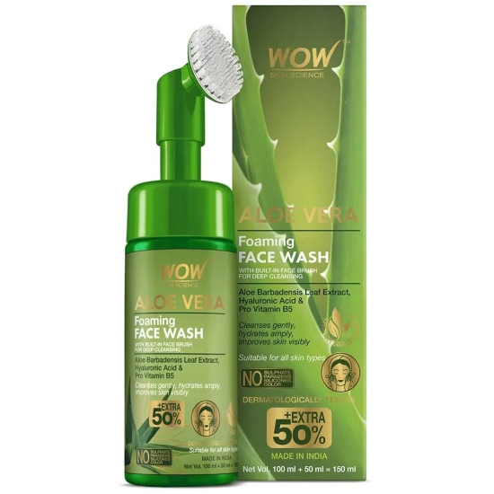 Aloe Vera Face Wash with Built in Brush - 150mL PACK OF 1