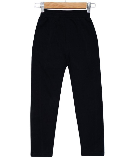 2K Kids - Black Cotton Blend Boy's Trackpant ( Pack of 1 ) - None