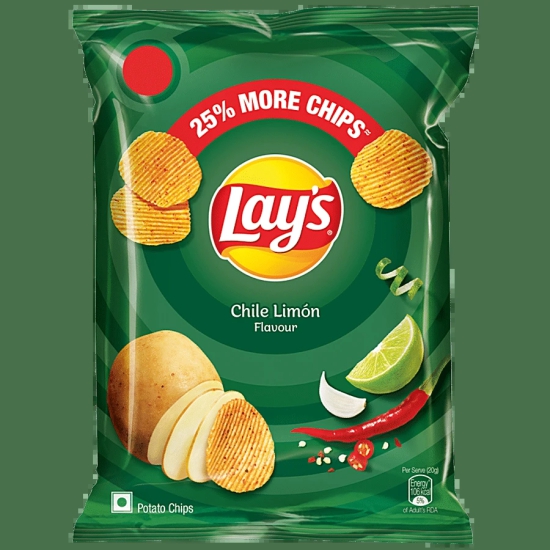 Lay's Potato Chips - Chile Limon Flavour, Crunchy Chips & Snacks, 50G