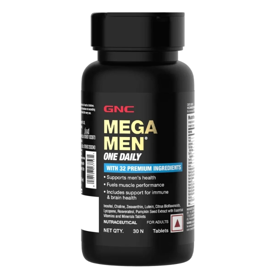 GNC Mega Men One Daily Multivitamin 30 Tablets