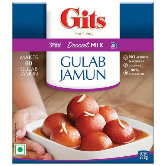 Gits Dessert Mix - Gulab Jamun, 200 g Box