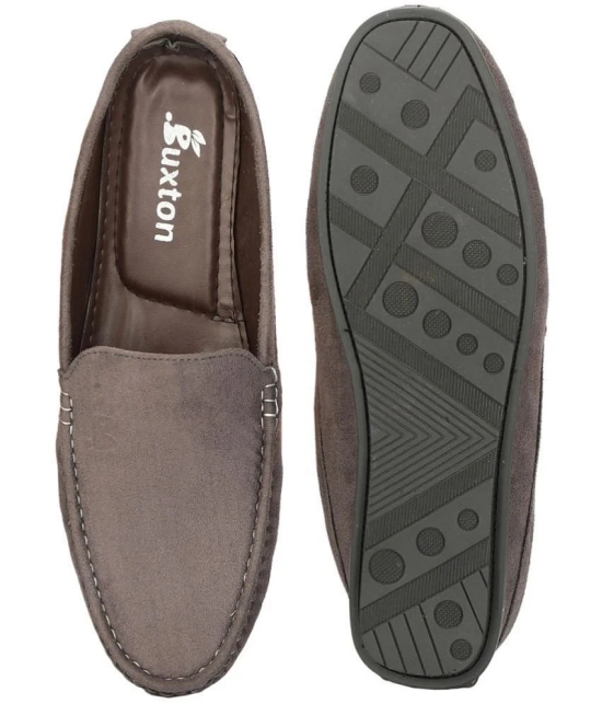 Buxton Dark Grey Mens Slip on - 8