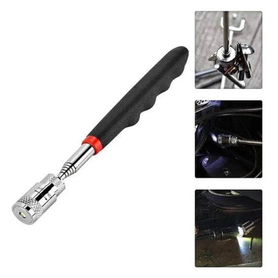 MAGNETIC PICKUP TOOL-LED LIGHT TELESCOPING HANDLE PICK UP MAGNET WITH LED LIGHT MAGNET STICKS EXTENDING FOR HOME