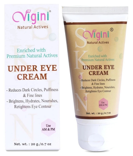 Vigini Bye Bye Dark Circles Skin Glow Wrinkle Gel Cream Remove Puffiness Fine Line, Papaya, Argan Oil Eye Roller 20 mg