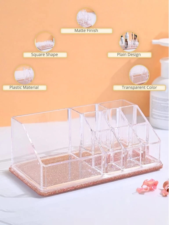 6-Compartment Clear Acrylic Makeup Organizer