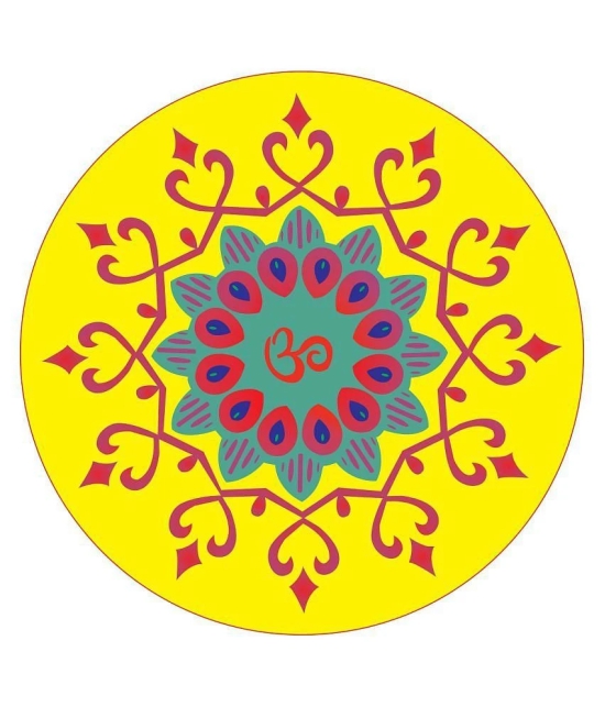 Decor Villa Rangoli Floor Sticker Festive Sticker ( 40 x 40 cms )