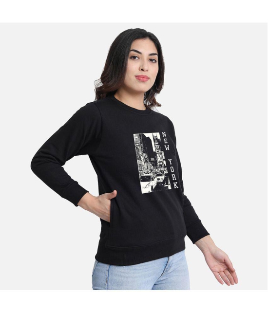 CHOZI Fleece Women''s Non Hooded Sweatshirt ( Black ) - None