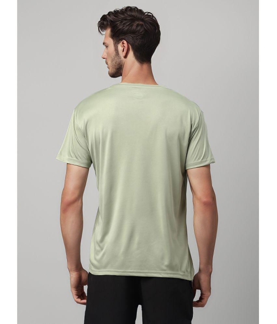 UrbanMark Polyester Regular Fit Solid Half Sleeves Mens T-Shirt - Olive ( Pack of 1 ) - None