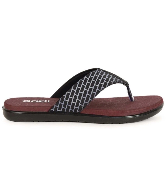 Aadi Maroon Mens Thong Flip Flop - None