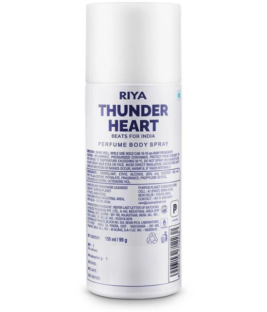 Riya Thunder Heart White & Green Deodorant Spray & Perfume For Men 300 ( Pack of 2 )