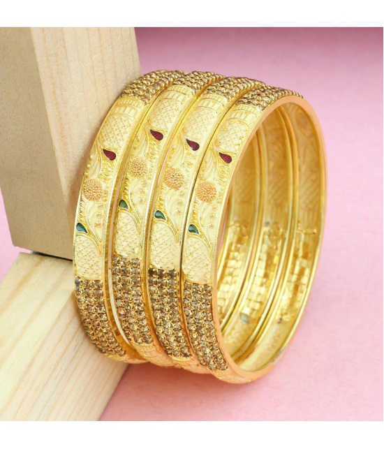 Bhagya Lakshmi - Gold Bangle Set ( Pack of 1 ) - None