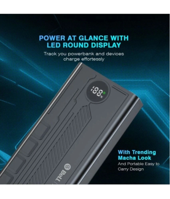 Bell 20000 -mAh 36W Li-Polymer Power Bank - Black