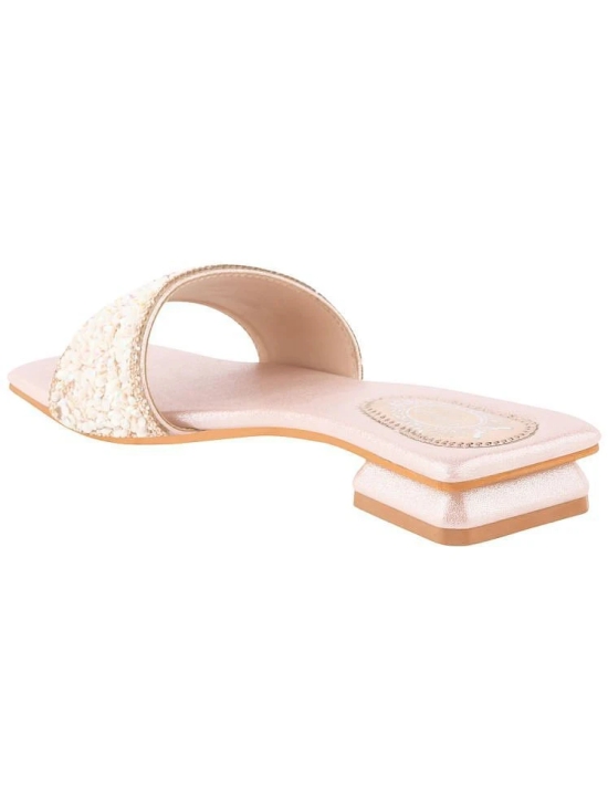 Shoetopia Rose Gold Womens Flats - None