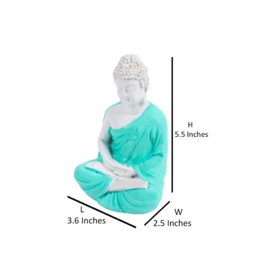 Miniature Samadhi Buddha Decor-Blue