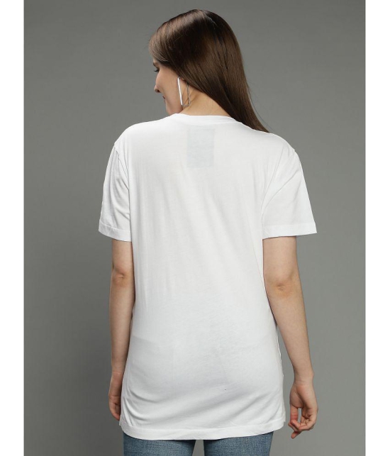 NUEVOSDAMAS - White Cotton Blend Regular Fit Womens T-Shirt ( Pack of 1 ) - None