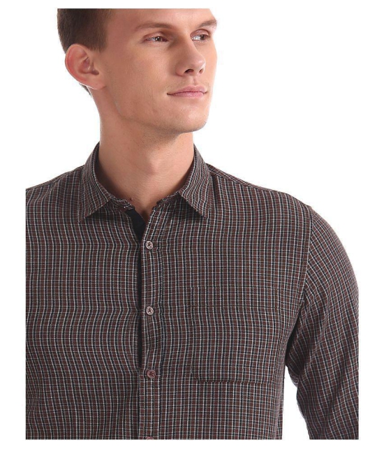 Ruggers 100 Percent Cotton Brown Shirt - None