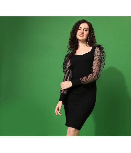 Sheetal associates - Black Polyester Blend Women''s Bodycon Dress ( Pack of 1 ) - None