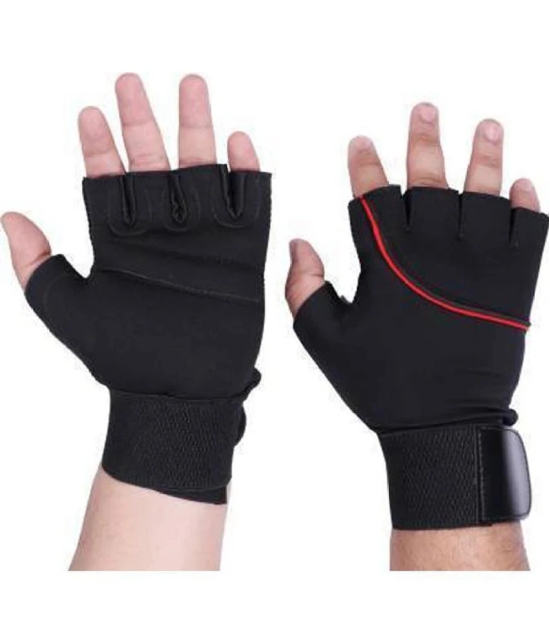 EmmEmm - Half Fingers Neoprene Riding Gloves ( Pair of 1 ) - Freesize