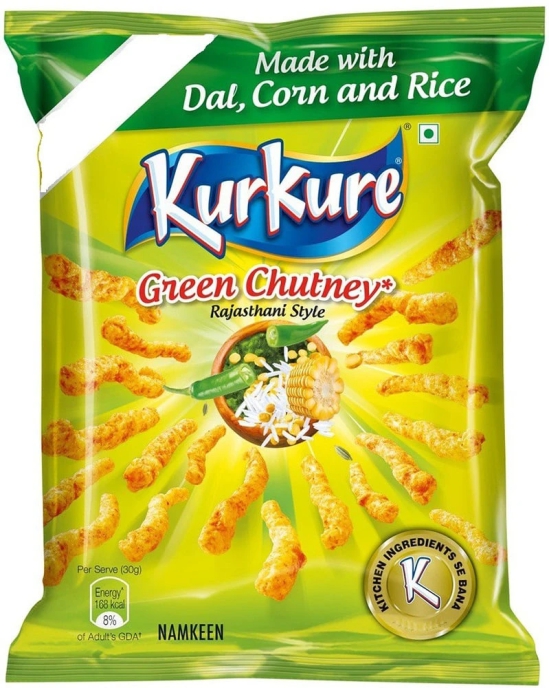 Kurkure Green Chutney Style Namkeen, 36 Gm