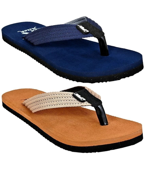 Altek Navy Mens Thong Flip Flop - None