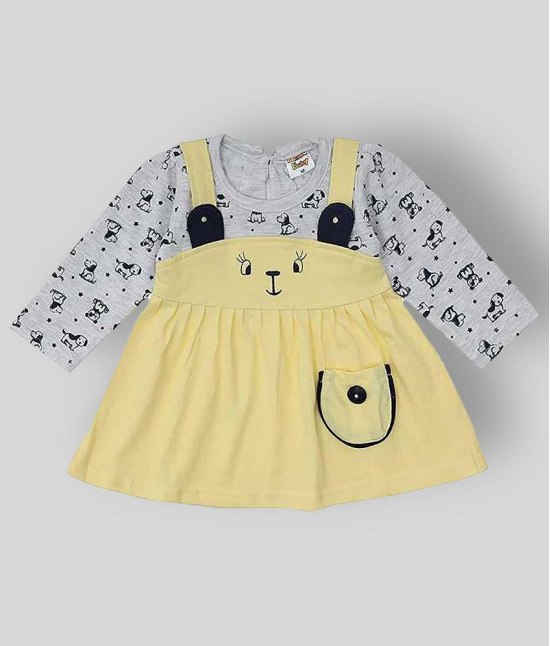 NammaBaby - Yellow Cotton Blend Baby Girl Dresses ( Pack of 1 ) - None