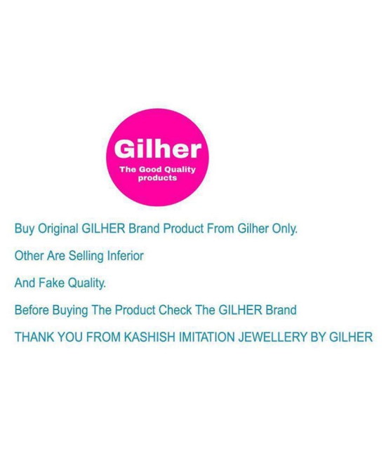 Gilher Daily Wear Fashionable American Diamond mangalsutra With Earrings + 24 Inch Double Layer Chain For Women - Silver