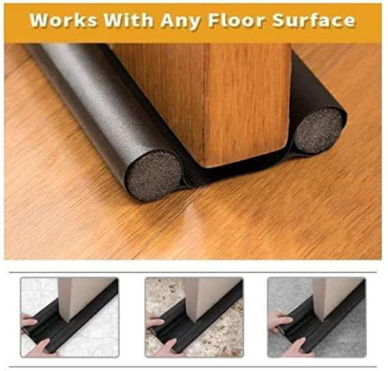 SR Door Bottom Sealing Strip Guard for Home (Size-36 inch) (Pack of 1) (Brown)