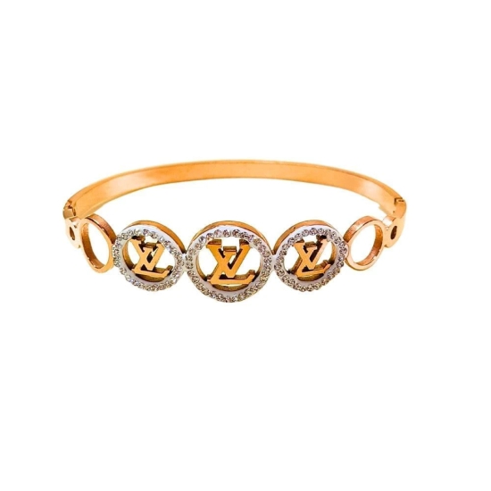 Anti Tarnish Rose Gold American Diamonds Bracelet For Girls & Women