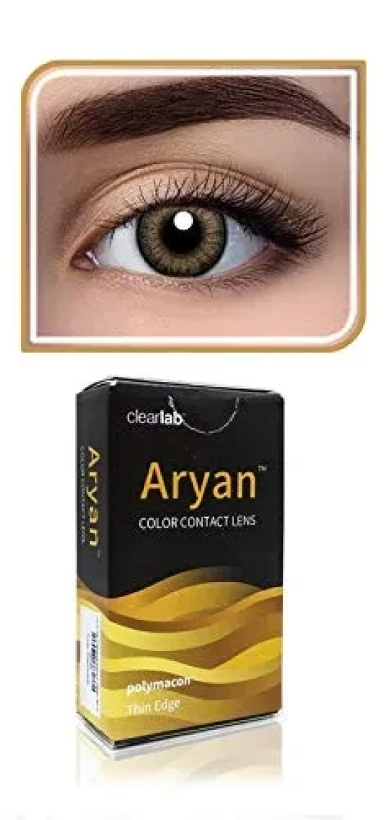 Aryan Quaterly (3 Months) Color Contact Lens (-00.00 - 10.00 Sapphire Blue)--8.00 / soft  Hazel