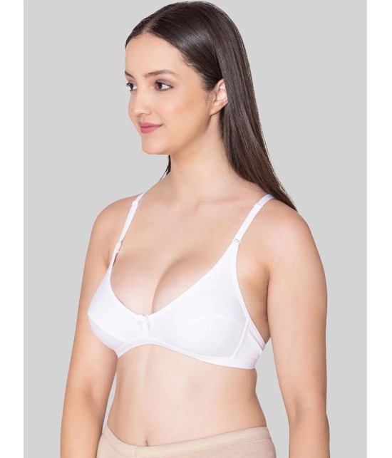 Bodycare White Cotton Blend Non Padded Womens Everyday Bra ( Pack of 1 ) - None