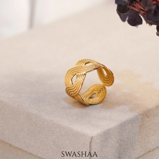 Zion 18K Gold Plated Ring-Gold